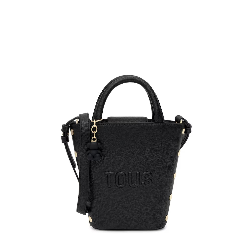 Bolso Tous mini cesta Back to basics Negro