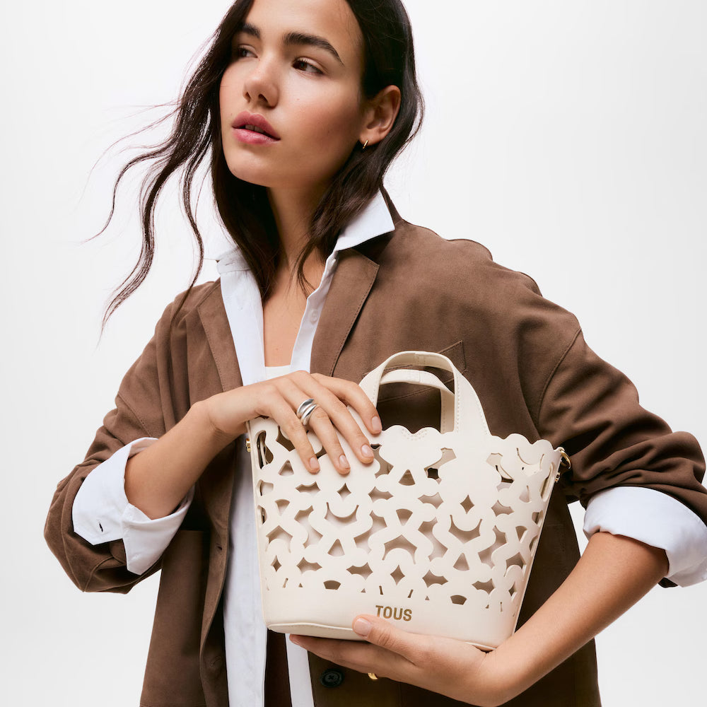 Bolso Tous Capazo S. Bear Shock Beige