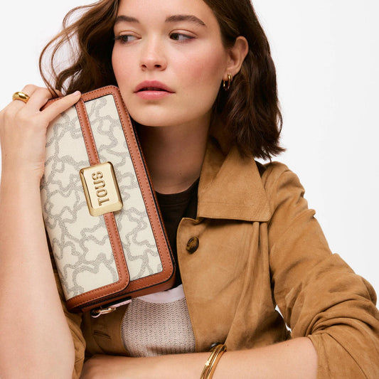 Bolso Tous Bandolera S. Kaos Icon Beige