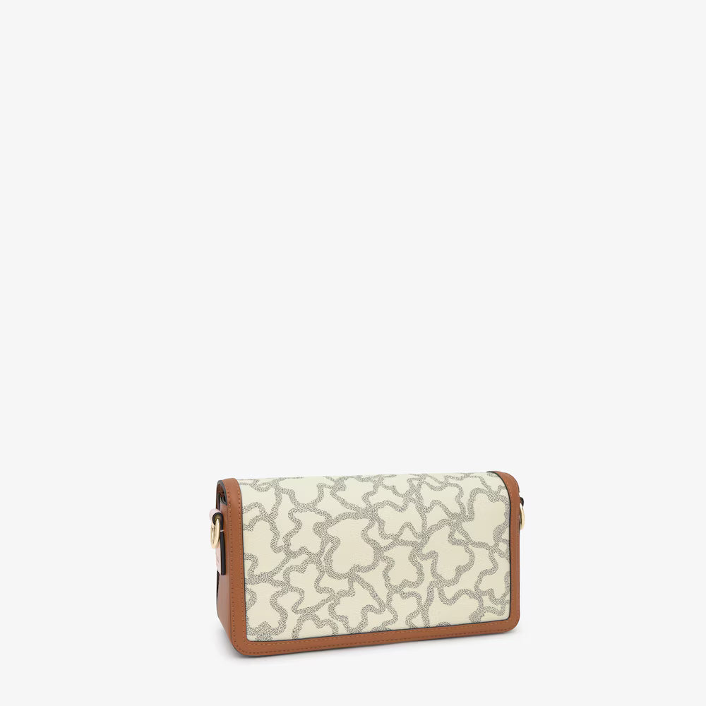 Bolso Bandolera Pequeño de la Colección Kaos Icon en Tono Beige - TOUS