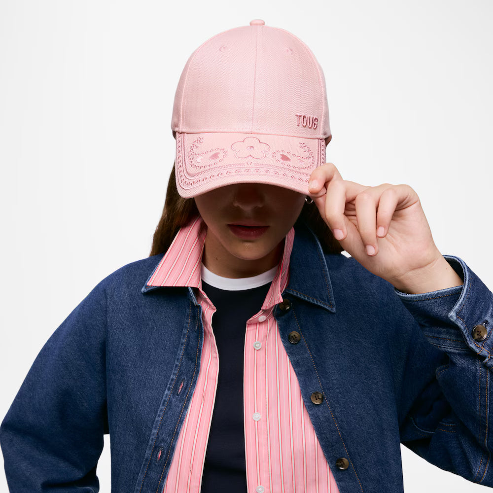 Gorra Tous Motifs Paisley Rosa