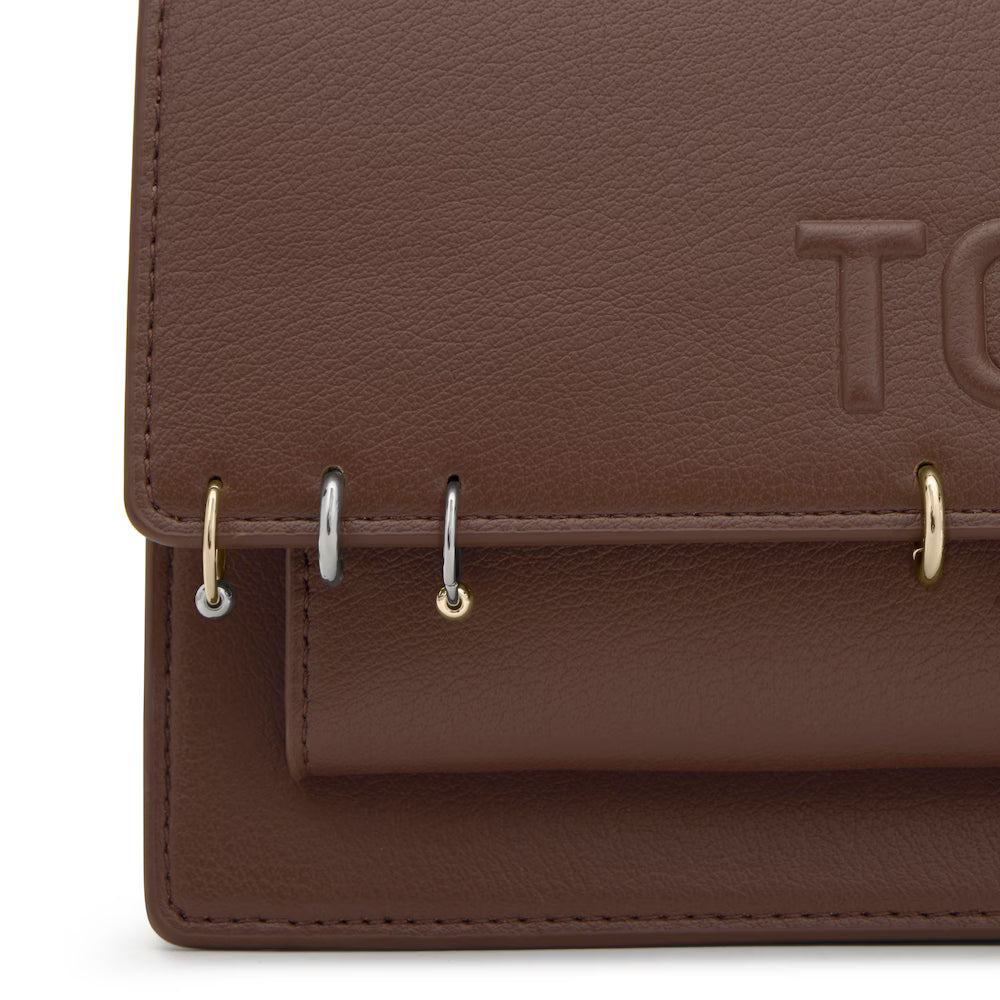 Bolso Tous Bandolera Audree earrings M marrón