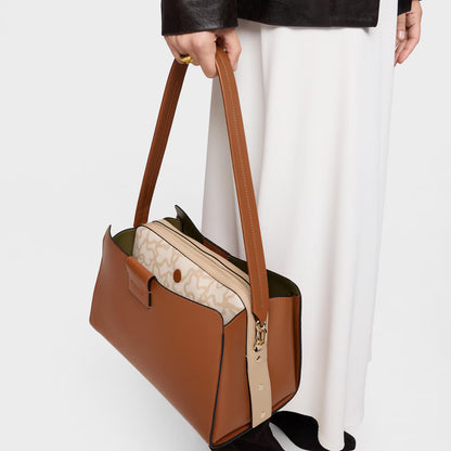 Bolso Tous City mediano camel Kaos Icon