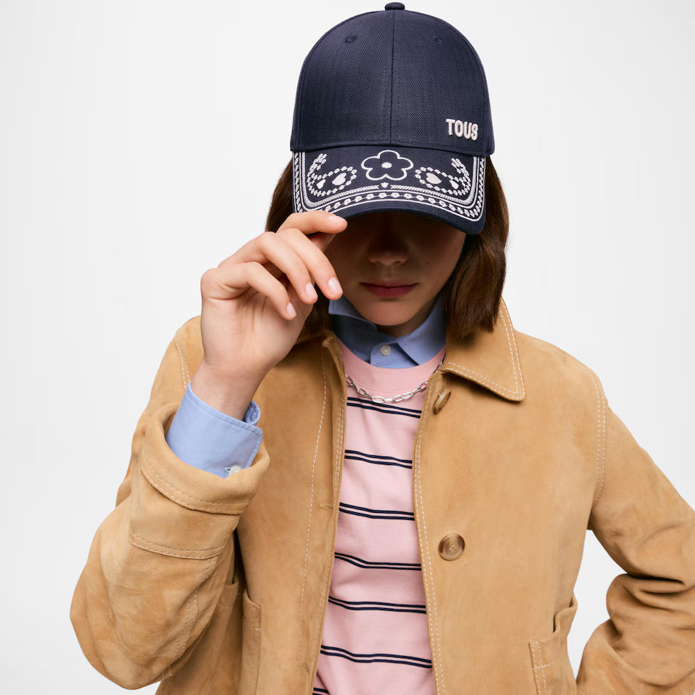 Gorra Tous Motifs Paisley Azul marino