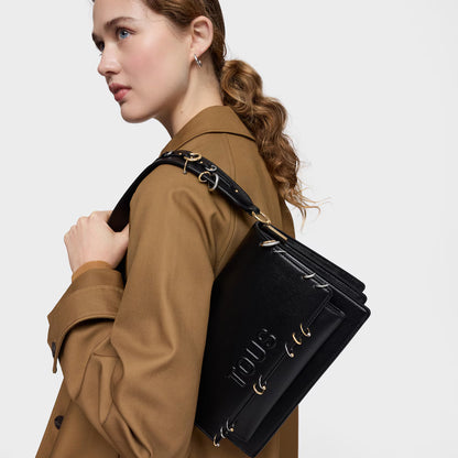 Bolso Tous Bandolera Audree earrings M Negro