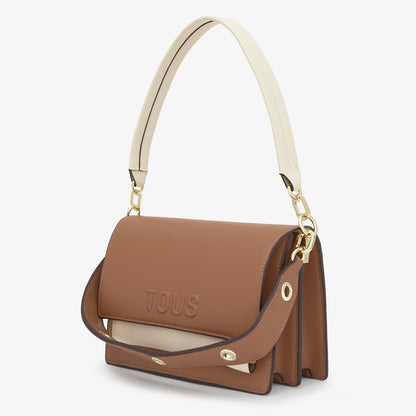 Bolso Tous Bandolera Audree  Saffiano Moca - Beige