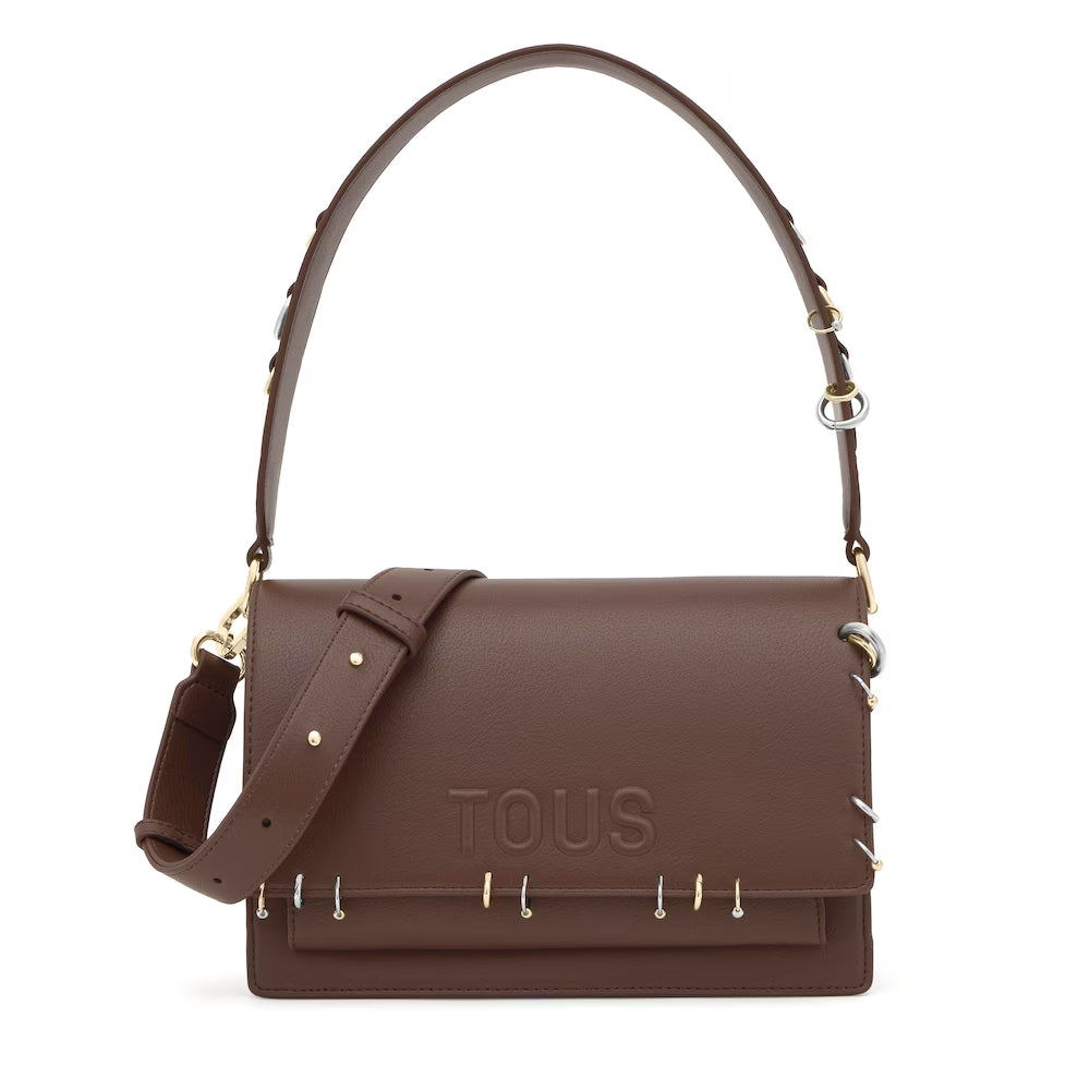 Bolso Tous Bandolera Audree earrings M marrón