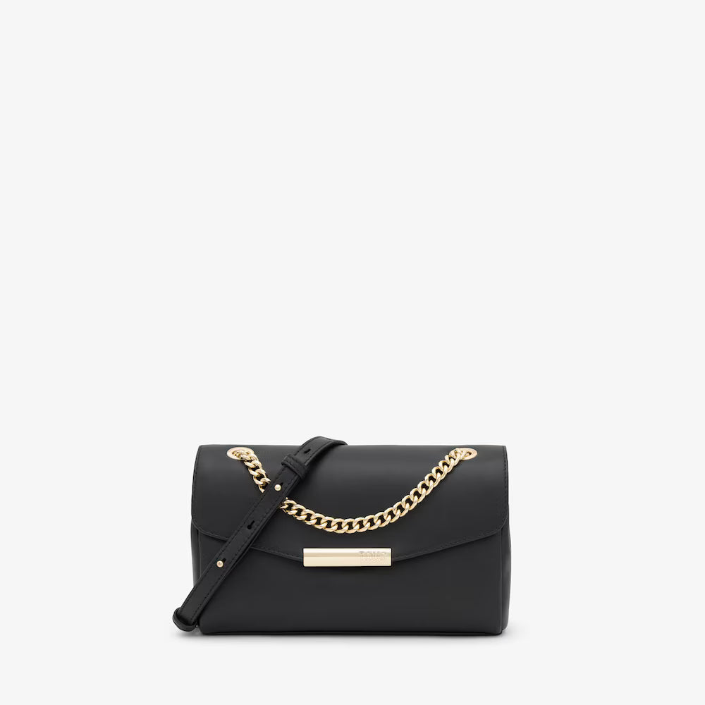 Bolso bandolera  pequeña TOUS Camelia de piel negro