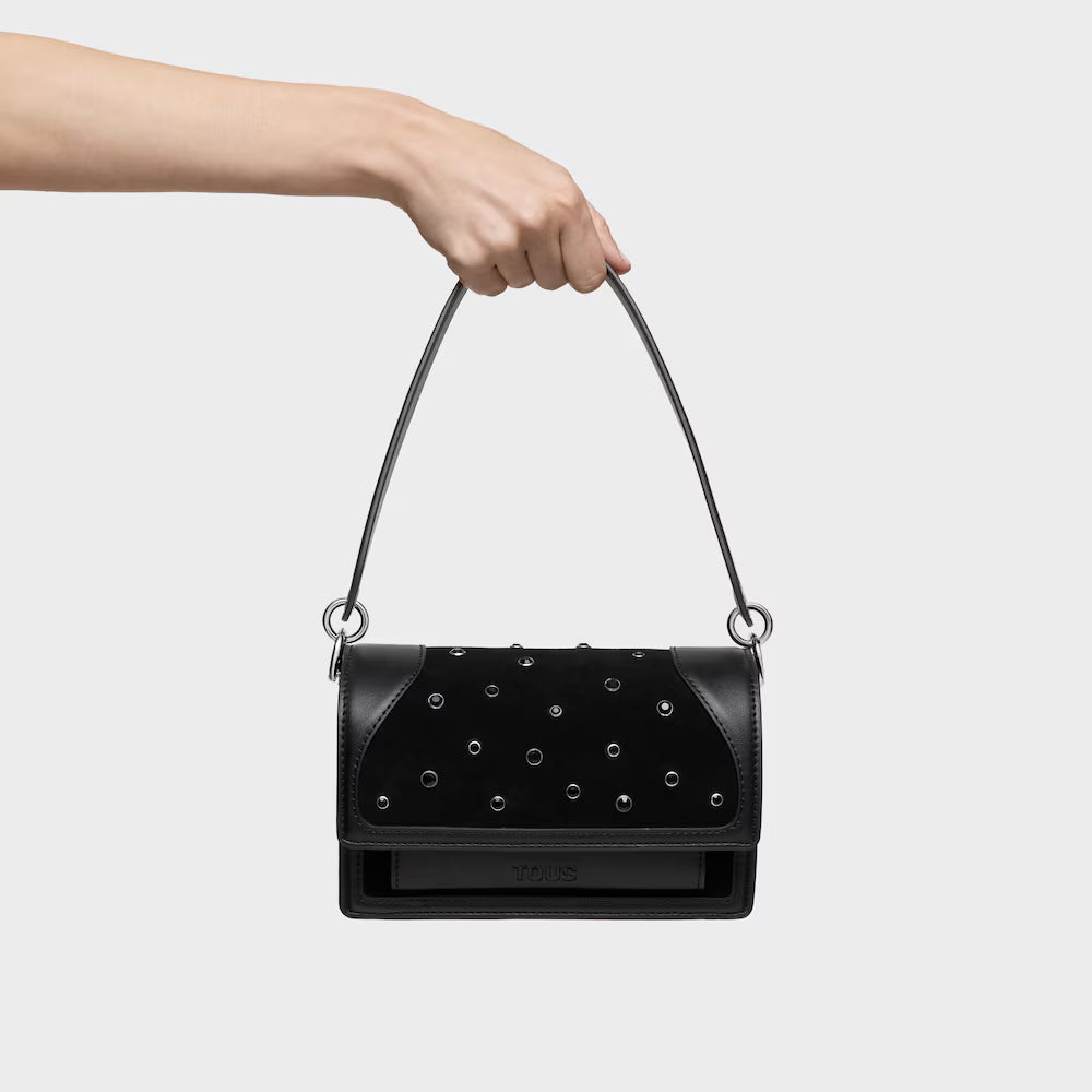 Bolso Tous Bandolera Audree strass S Negro