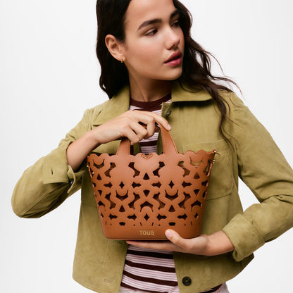 Bolso Tous Capazo S. Bear Shock Camel
