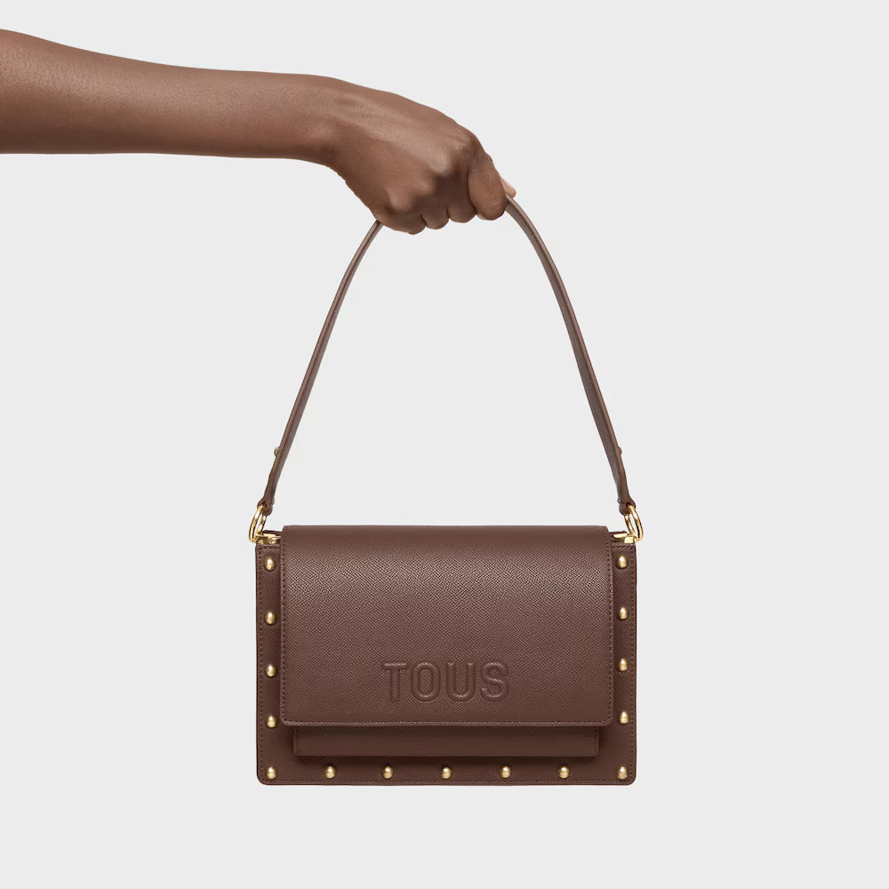 Bolso Tous Bandolera Audree studs M Marrón