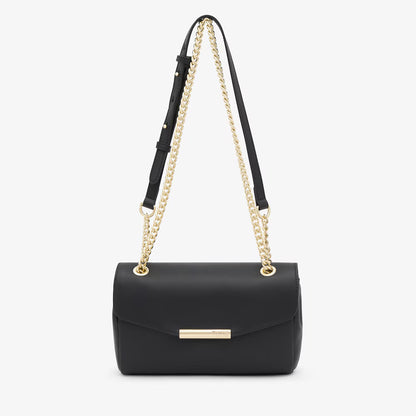 Bolso bandolera  pequeña TOUS Camelia de piel negro