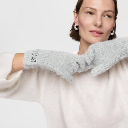 Guantes Tous crystal Gris