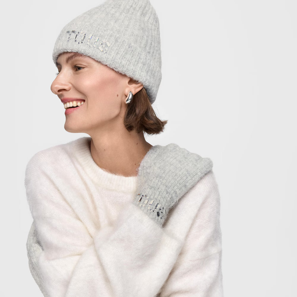 Guantes Tous crystal Gris