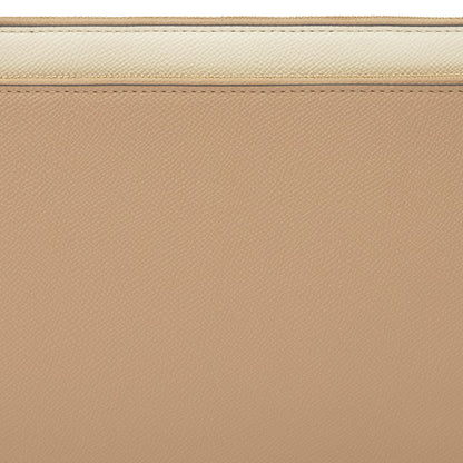 Bolso Tous Clutch Audree Saffiano beige y arena