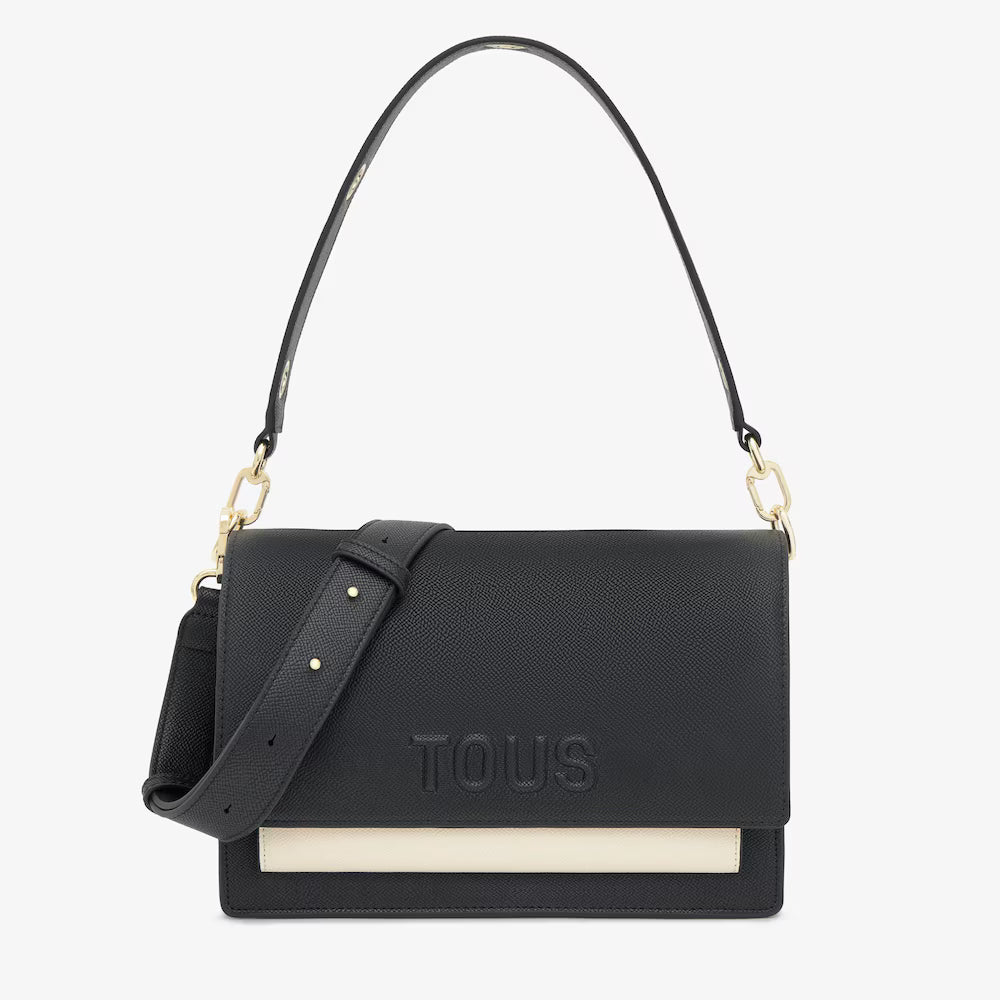 Bolso Tous Bandolera Audree Saffiano Negro