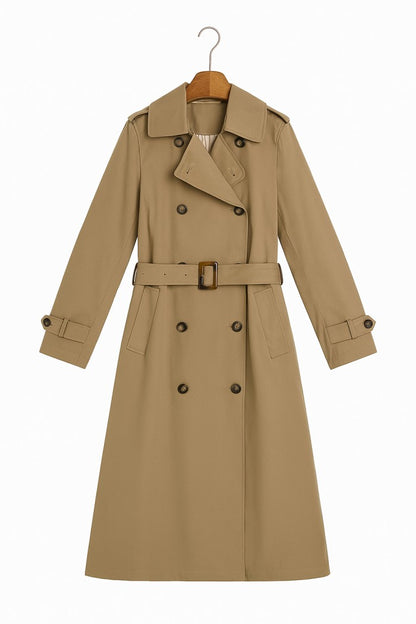 Gabardina clásica beige