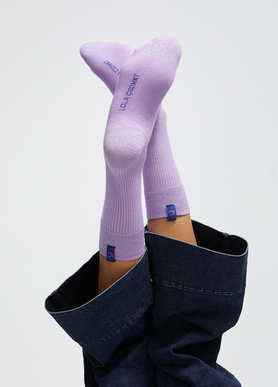 Calcetines Lola Casademunt Pack Caja 2 Calcetines Azul y Malva