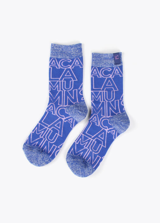 Calcetines Lola Casademunt Pack Caja 2 Calcetines Azul y Malva