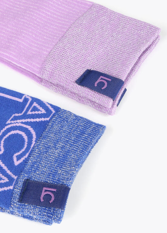 Calcetines Lola Casademunt Pack Caja 2 Calcetines Azul y Malva