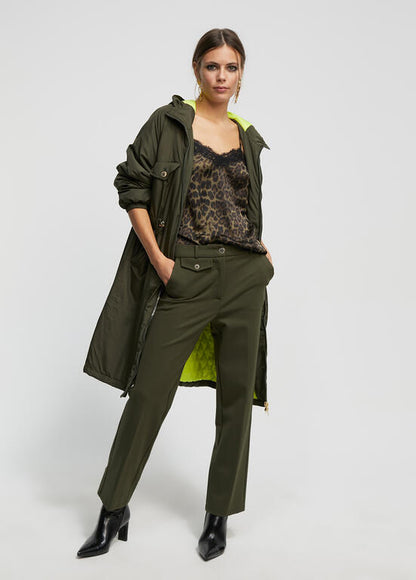 Top lencero Lola Casademunt con puntilla y estampado animal
