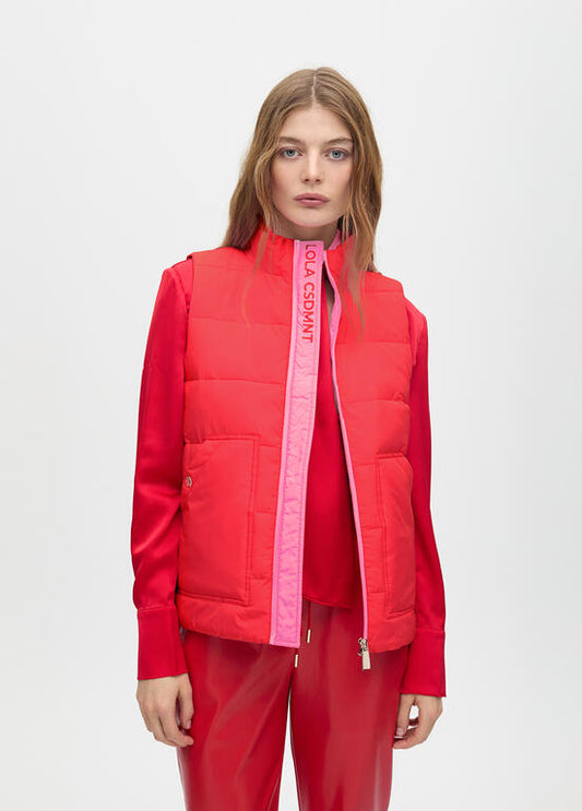 Chaleco Lola Casademunt acolchado Rosa-Rojo