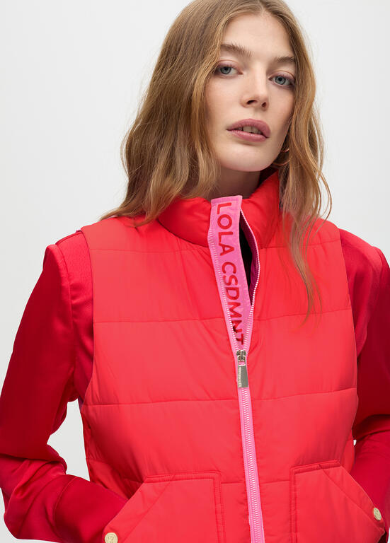 Chaleco Lola Casademunt acolchado Rosa-Rojo