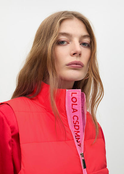 Chaleco Lola Casademunt acolchado Rosa-Rojo