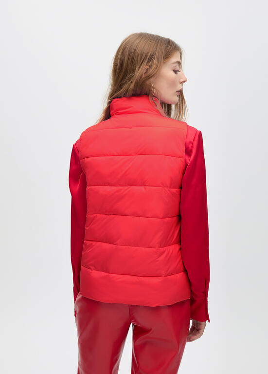 Chaleco Lola Casademunt acolchado Rosa-Rojo