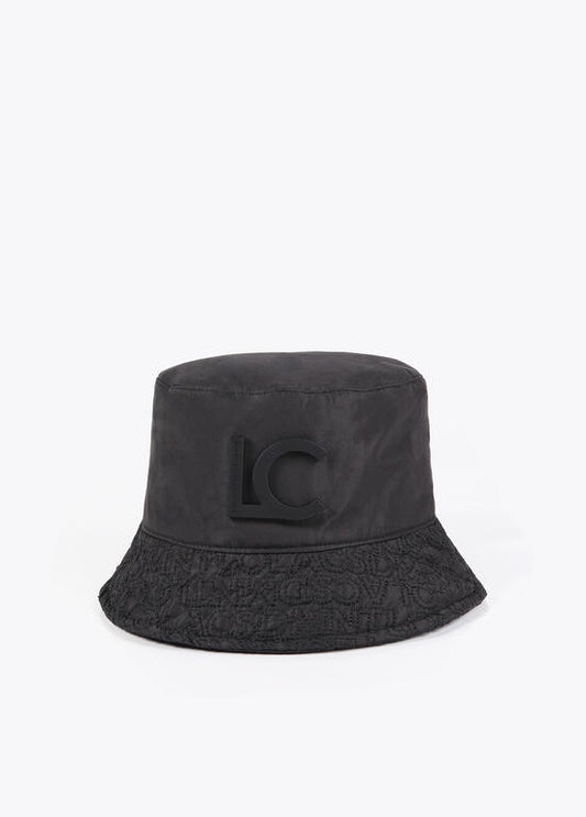Sombrero Lola Casademunt tipo bucket logomanía Negro