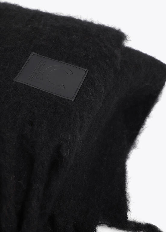 Capa Lola Casademunt con detalle de flecos NEGRO