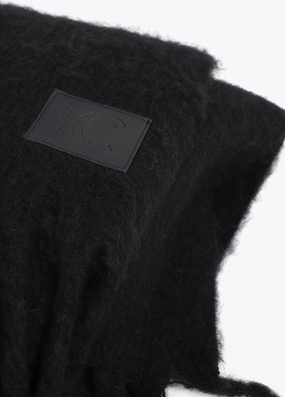 Capa Lola Casademunt con detalle de flecos NEGRO