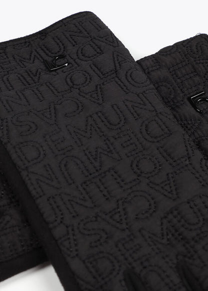 Guante Lola Casademunt logo bordado negro