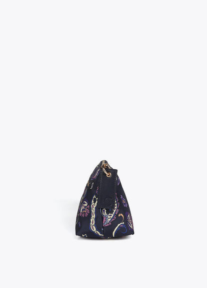 Neceser Lola estampado flores AZUL-GRIS