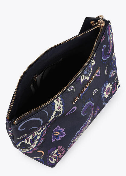 Neceser Lola estampado flores AZUL-GRIS