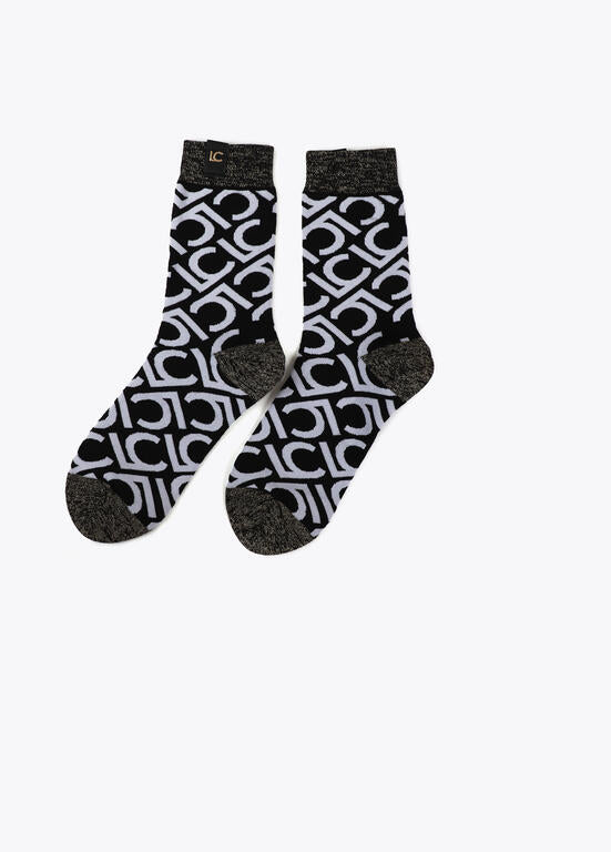 Calcetines Lola Casademunt Pack  logotipados Rojo-Negro