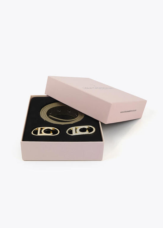 Cinturón Lola Casademunt Pack Caja Reversibles metalicos con hebilla intercambiable Metal