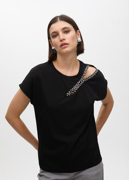 Camiseta Lola Casademunt abertura cuello manga sisa