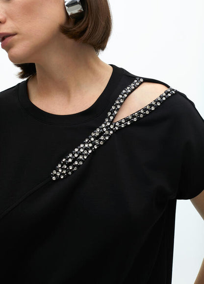 Camiseta Lola Casademunt abertura cuello manga sisa