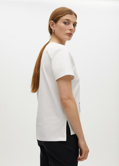 Camiseta Lola Casademunt  tigre pedrería Blanco