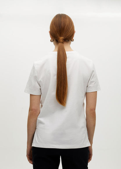 Camiseta Lola Casademunt  tigre pedrería Blanco