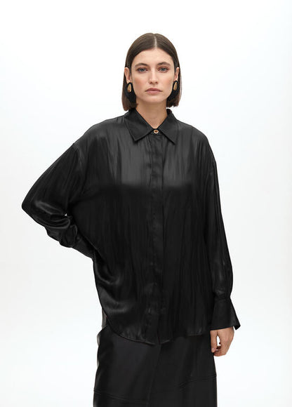 Camisa Lola Casademunt oversize efecto encerado