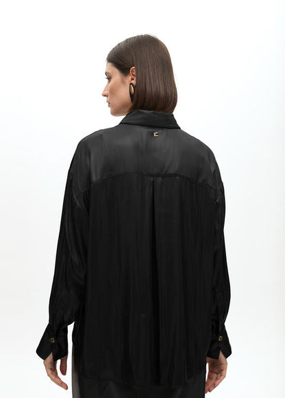 Camisa Lola Casademunt oversize efecto encerado