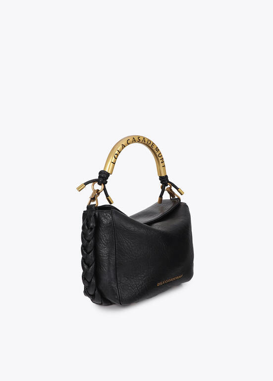 Bolso Lola Casademunt Bandolera 1981 mediana efecto piel NEGRO