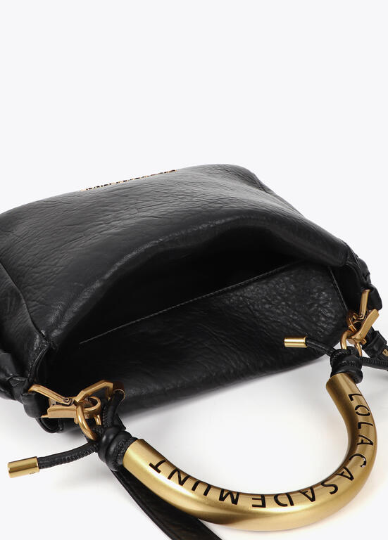Bolso Lola Casademunt Bandolera 1981 mediana efecto piel NEGRO