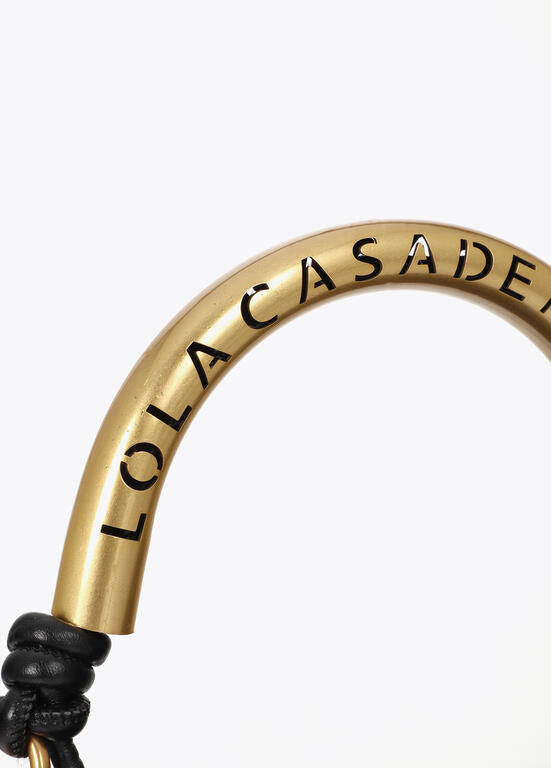 Bolso Lola Casademunt Bandolera 1981 mediana efecto piel NEGRO