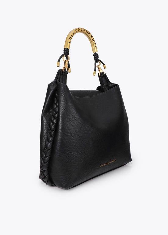 Bolso Lola Casademunt Shopper 1981 efecto piel NEGRO