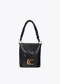 Bolso Lola Casademunt con detalle asa trenzada NEGRO