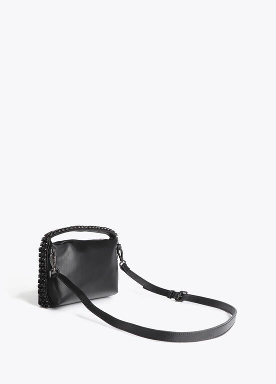 Bolso Lola Casademunt asa con cristales NEGRO