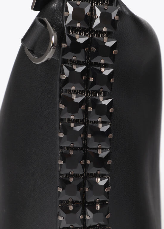 Bolso Lola Casademunt asa con cristales NEGRO